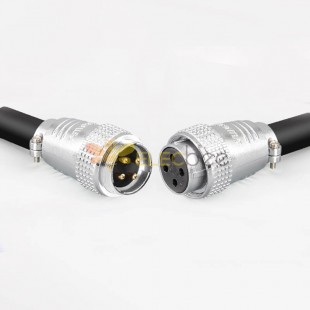 TP28 4 Pin Male and Female Aviation Connector Docking Cable Connector Straight Cable Plug
