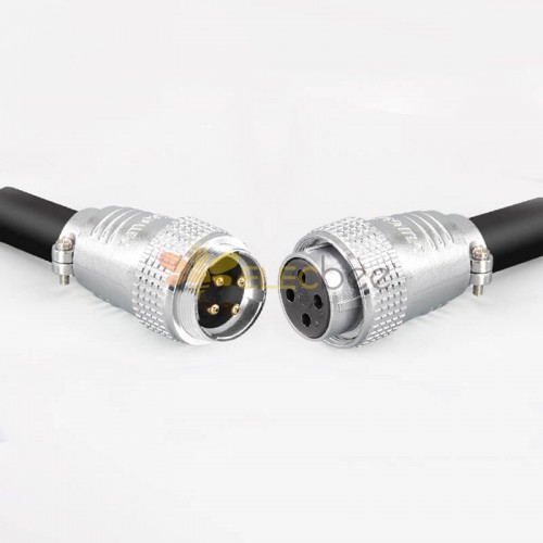 TP28 4 Pin Male und Female Aviation Connector Docking Cable Connector Gerader Kabelstecker