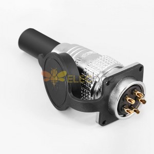 TP28 5 Pin Metal Aviation Panel Mount Male Female Socket Plug Wire Cable Connector