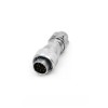 10pin TE Male Plug WF16 Straight Plug with metal clamping-nut Waterproof Connector