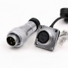 3pin Waterproof Aviation Male Plug and Square Female Socket TA/Z WF16 Straight Connector