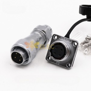 4pin TE+Z Straight Connector WF16 Male Plug and Female Jack Connector Aviation plug Socket