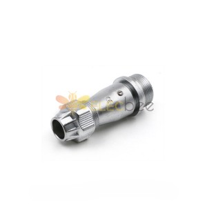5pin Female Jack WF16 Straight Jack with metal clamping-nut Aviation Waterproof Connector ZE Jack