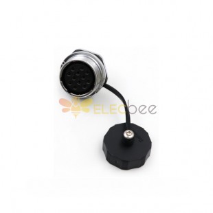 12pin Female Socket ZM Round Flange panel Receptacle WF24 Aviation Waterproof Connector