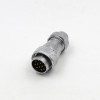 12pin TE Male Plug with metal clamping-nut WF24 Straight Plug Waterproof Connector