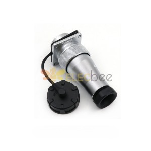 2pin Waterproof Aviation Male Plug and Square Female Socket TA/Z WF24 Straight Connector
