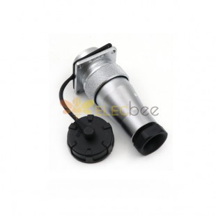2pin Waterproof Aviation Male Plug and Square Female Socket TA/Z WF24 Straight Connector