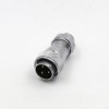 Male Plug TE WF24-3pin IP67 Plug with Straight Metal cable Clamping-nut Waterproof Connector
