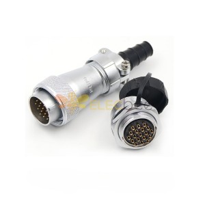 WF24-19pin Aviation Circular Connector TI+ZM Male Plug and Female Socket Waterproof Connector