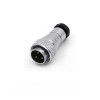 WF24/3pin Straight Male Plug and Square Female Socket TA+Z Aviation Waterproof Connector