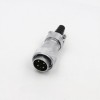 WF24-9pin Aviation Straight Plug with cable clamping plates TI Male Plug Connector