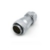 17pin TE+Z Straight Connector WF28 Male Plug and Female Jack Connector Aviation plug Socket