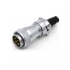 8pin Flange Socket and Straight Plug series WF28 TI+Z Male plug and Female Receptacle