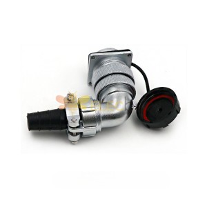 9pin Aviation Waterproof Connector WF28 Male Plug and Female Socket TV/Z Bending Right Angle Connector