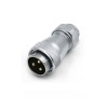 Male Plug and Female Jack Connector 3pin Straight TE+Z WF28 Circular Waterproof Connector