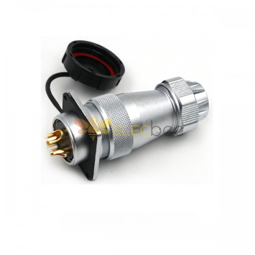Male Plug and Female Jack Connector 3pin Straight TE+Z WF28 Circular Waterproof Connector