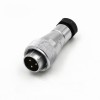 Aviation Waterproof Connector WF16/3pin TA Male Plug with plastic Clamping-nut Straight Connector