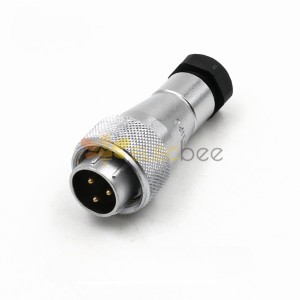 Aviation Waterproof Connector WF16/3pin TA Male Plug with plastic Clamping-nut Straight Connector