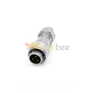 Aviation Waterproof Connector WF16/3pin TE Male Plug with metal clamping-nut Straight Connector