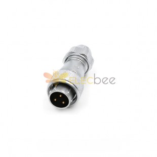 Aviation Waterproof Connector WF16/3pin TE Male Plug with metal clamping-nut Straight Connector