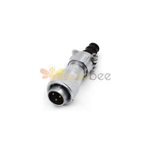 Aviation Waterproof Connector WF16/3pin TI Male Plug with cable clamping plates Straight Connector