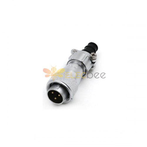 Aviation Waterproof Connector WF16/3pin TI Male Plug with cable clamping plates Straight Connector
