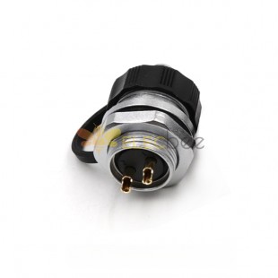 Female Receptacle ZM WF16-2pin Round Flange panel Receptacle Aviation Waterproof Connector