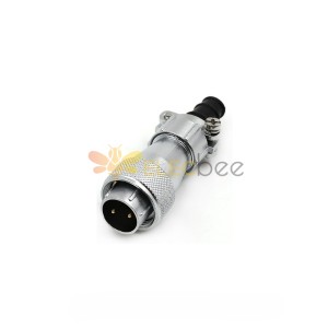 Male Plug TI WF16-2pin IP65 Plug with cable Clamping plates Waterproof Connector