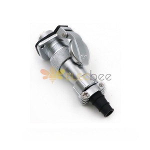 WF16/3pin TI+ZG Male Plug and Female Socket with Cap Panel Mount Flange Jack Waterproof Connector