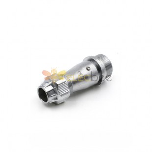 WF16-4pin Straight Jack with metal clamping-nut Female Receptacle ZE Jack Waterproof Circular Connector