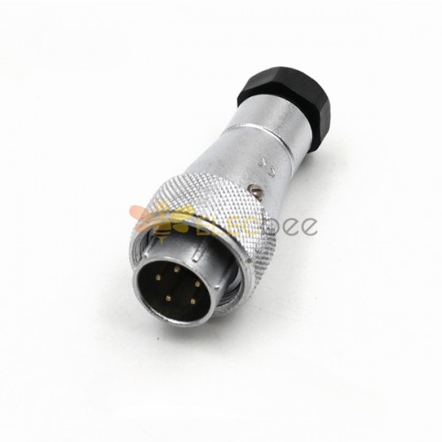 WF16/5pin Straight Plug TA Male Plug with plastic clamping-nut Aviation Connector