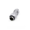 WF16/5pin Straight Plug TE Male Plug with metal clamping-nut Aviation Connector