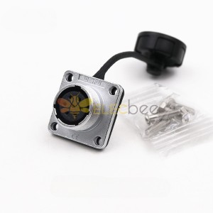 WF16/7pin Square Flange Mount Female Z Receptacle Aviation Connector