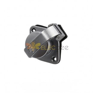 WF16/9pin 2-hole Flange Jack ZG Female Receptacle Aviation Waterproof Connector with Cap Panel Mount