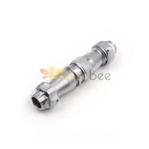 3pin Waterproof Aviation Male Plug and Female Socket WF20 TE+ZE Docking Straight Connector
