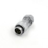 4pin TE Male Plug with metal clamping-nut WF20 Straight Plug Waterproof Connector