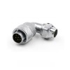 7pin Waterproof Aviation Male Plug and Female Socket TU/Z WF20 Right Angle Connector