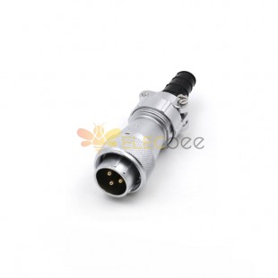 Aviation Waterproof Connector WF20/3pin TI Male Plug with cable clamping plates Straight Connector