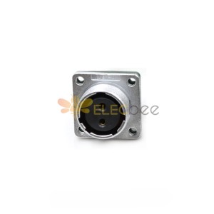 Female Receptacle Z WF20-2pin Square Flange Mount Aviation Waterproof Connector