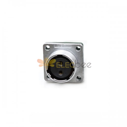 Female Receptacle Z WF20-2pin Square Flange Mount Aviation Waterproof Connector