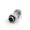 Male Plug and Female Jack Connector 7pin Docking Straight TE+ZE WF20 Waterproof Connector