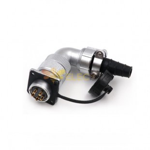 Male Plug and Female Socket WF20/5pin Connector Right Angle TV/Z Aviation Circular Connector