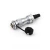 WF16 series Waterproof Aviation 5pin TI/ZM Connector Male Plug and Female Socket