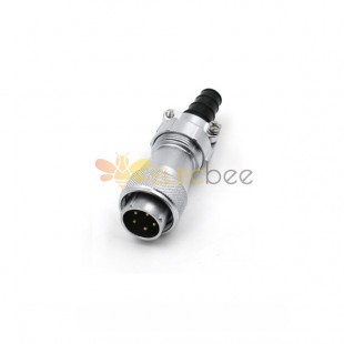 WF20/5pin Straight Plug TI Male Plug with cable clamping plates Aviation Connector