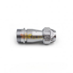 WF20/7pin Straight Jack with metal clamping-nut Female ZE Receptacle Aviation Connector