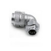 26pin Aviation Waterproof Male Plug and Female Socket TU/Z WF28 series Right Angle Connector