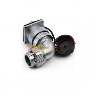 26pin Aviation Waterproof Male Plug and Female Socket TU/Z WF28 series Right Angle Connector