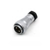 Aviation Connector WF28-2pin TA+Z Straight Male Plug and Square Female Socket Waterproof Connector