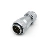 Aviation Waterproof Connector 17pin Straight docking TE+ZE WF28 series Male Plug and Female Socket