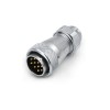 WF28/10pin Straight docking Male Plug and Female Receptacle TE+ZE Aviation Waterproof Connector
